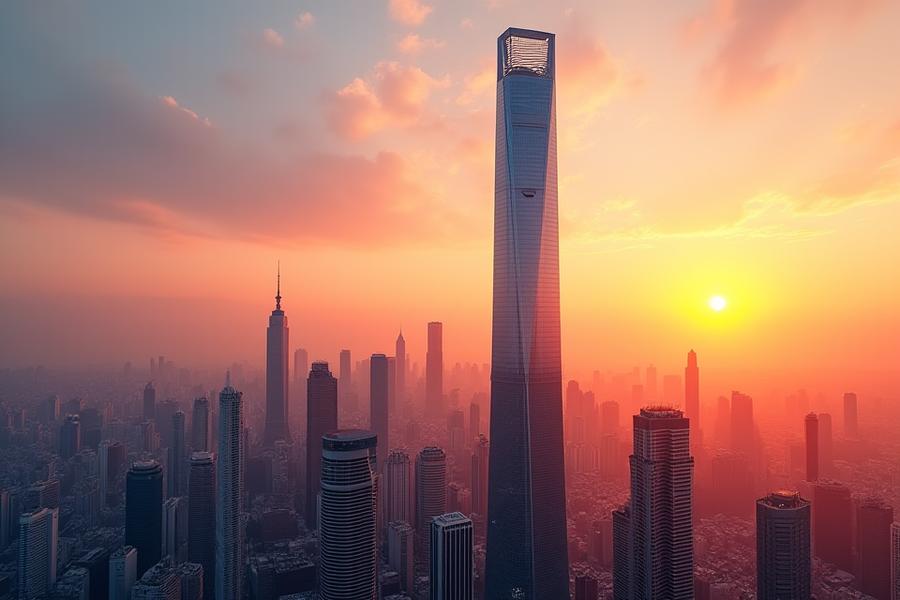 강남 트레이드타워의 웅장한 외관