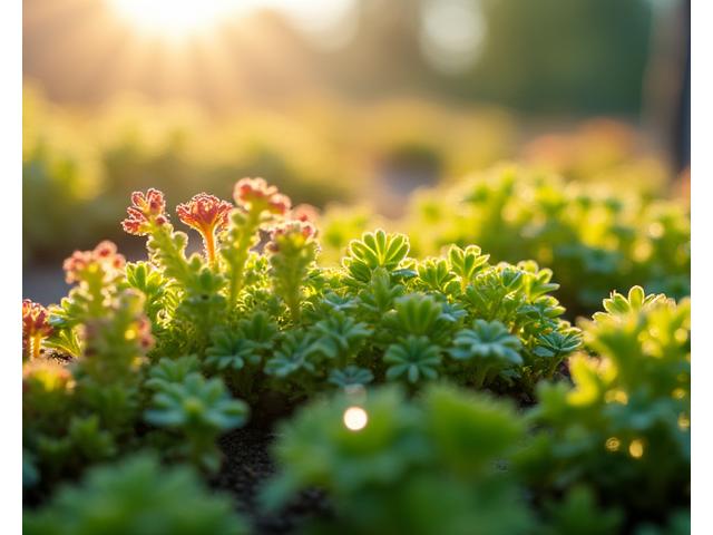 세덤 루프의 다육식물로 뒤덮인 모습