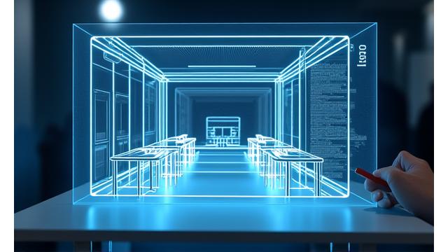 디자인 시안을 3D 렌더링으로 가상 공간에서 구현한 이미지