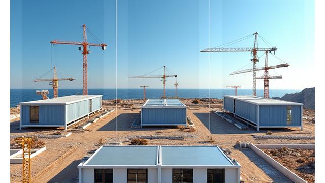 모바일 환경을 위한 모듈러 건물 조립 단계별 이미지 시퀀스